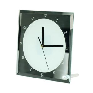 Sienas personalizēts pulkstenis izgatavots no stikla/spogulis 20cmx20cm ar jūsu foto - Image 5