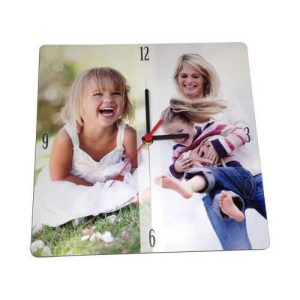 Sienas personalizēts pulkstenis izgatavots no MDF 28,5x28,5 cm ar jūsu foto